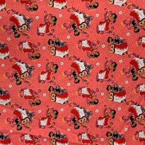 Disney Elena of Avalor - Make Your Own Magic Cotton Fabric. SOLD IN 1/2 YARD increments.