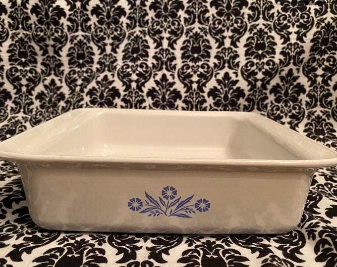 Blue Cornflower Corningware Brownie Pan P322 8x8x2 Etsy