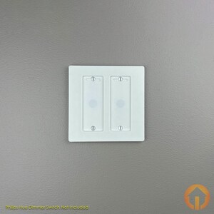 2-Gang Philips Hue Dual Dimmer Switch Wall Plate: 3D-Printed, Replaces Light Switch image 6