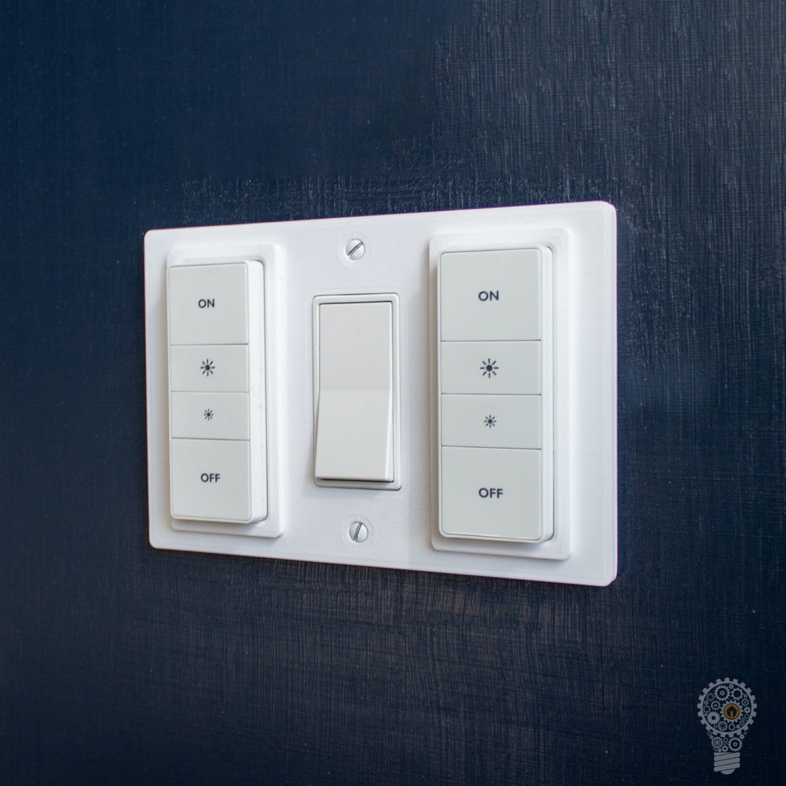 Philips Hue Dimmer Switch Wall Plate 3dprinted Dualside Etsy