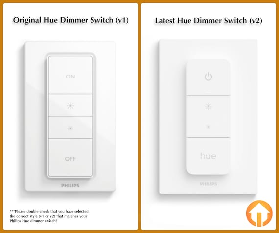 2-gang Philips Hue Dimmer Switch Toggle Extended Wall Plate: 3d