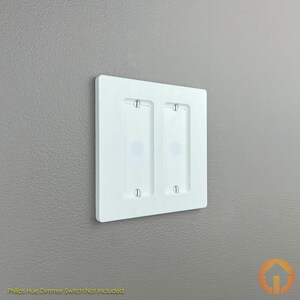 2-Gang Philips Hue Dual Dimmer Switch Wall Plate: 3D-Printed, Replaces Light Switch image 4
