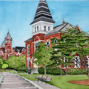 Print of Samford Hall - Auburn University