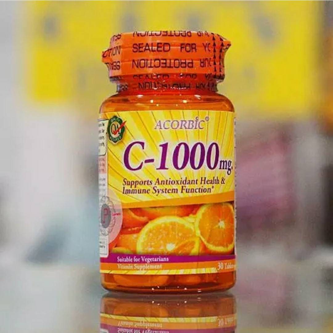 1 Bottle Acorbic Vitamin C 1000mg Strengthen Body S Etsy 1 Bottle Acorbic Vitamin C 1000mg Strengthen Body S Etsy