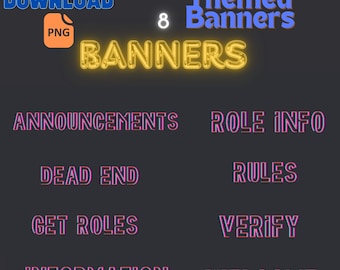 8 Cyberpunk Channel Banners | Cyberpunk | Headers | Aesthetic | Instant Download| Retro