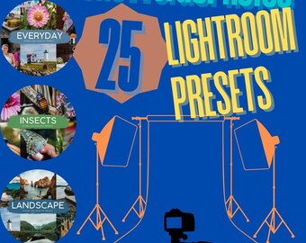 25 Photography Lightroom Presets Bundle | Mobile & Desktop (Digital Download)