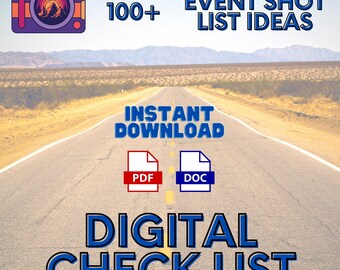 100+ Ideas - Photography Event Shot List - PDF editable, Word Document