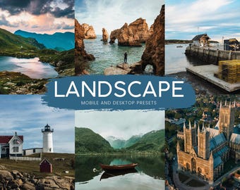 Landscape Lightroom Presets | Mobile & Desktop, Enhanced Color (Digital Download)