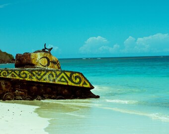 Culebra Beach Print | Tank, Puerto Rico Seascape (Digital Image)