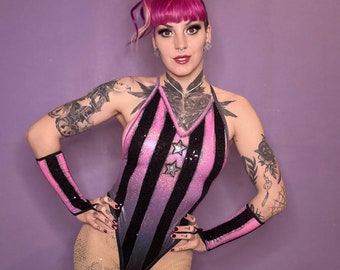 Pink Side Show Circus leotard