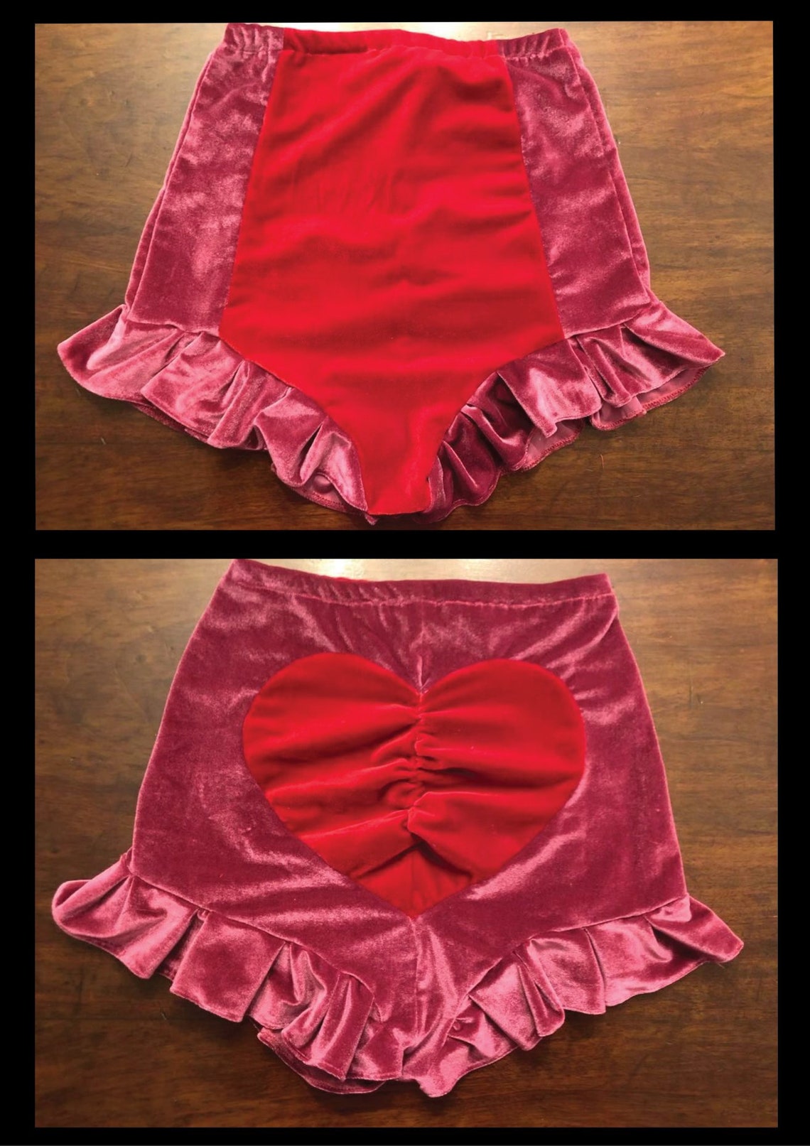 Love bum velvet knickers Etsy