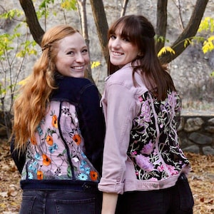 Send your own jacket to create a unique, lace and denim statement piece, one of a kind denim, upcycled, unique gift, see item details below