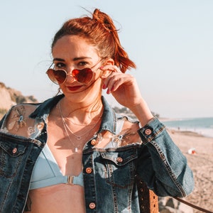Large, create your own unique denim and lace jacket, one of a kind, made to order, jean jacket, unique gift