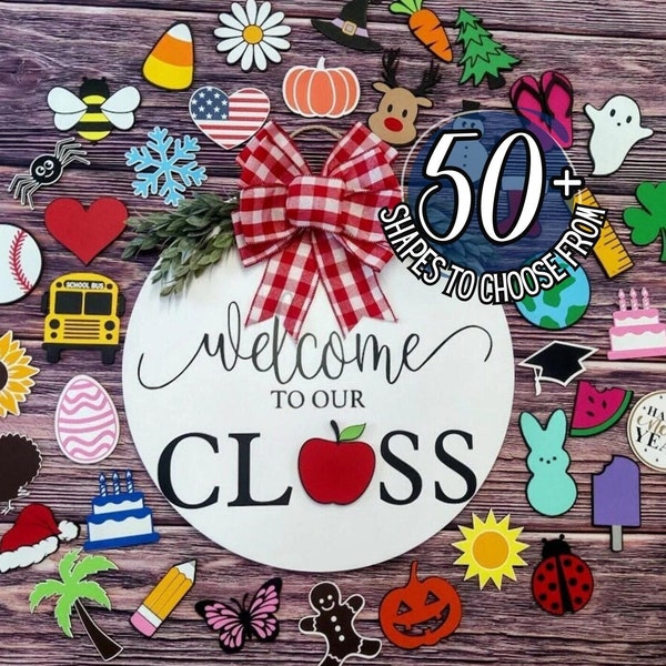 Classroom Door Decor | Interchangeable Sign | Classroom Welcome | Teacher Sign | Teacher Gift | Classroom Decor | End of Year Teacher Gift