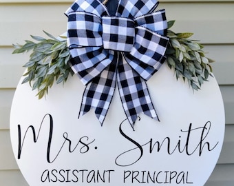 Decorazione per porta dell'aula / Decorazione per porta dell'ufficio / Cartello di benvenuto nella nostra aula / Consulente scolastico / Cartello per aula / Ufficio infermieristico /