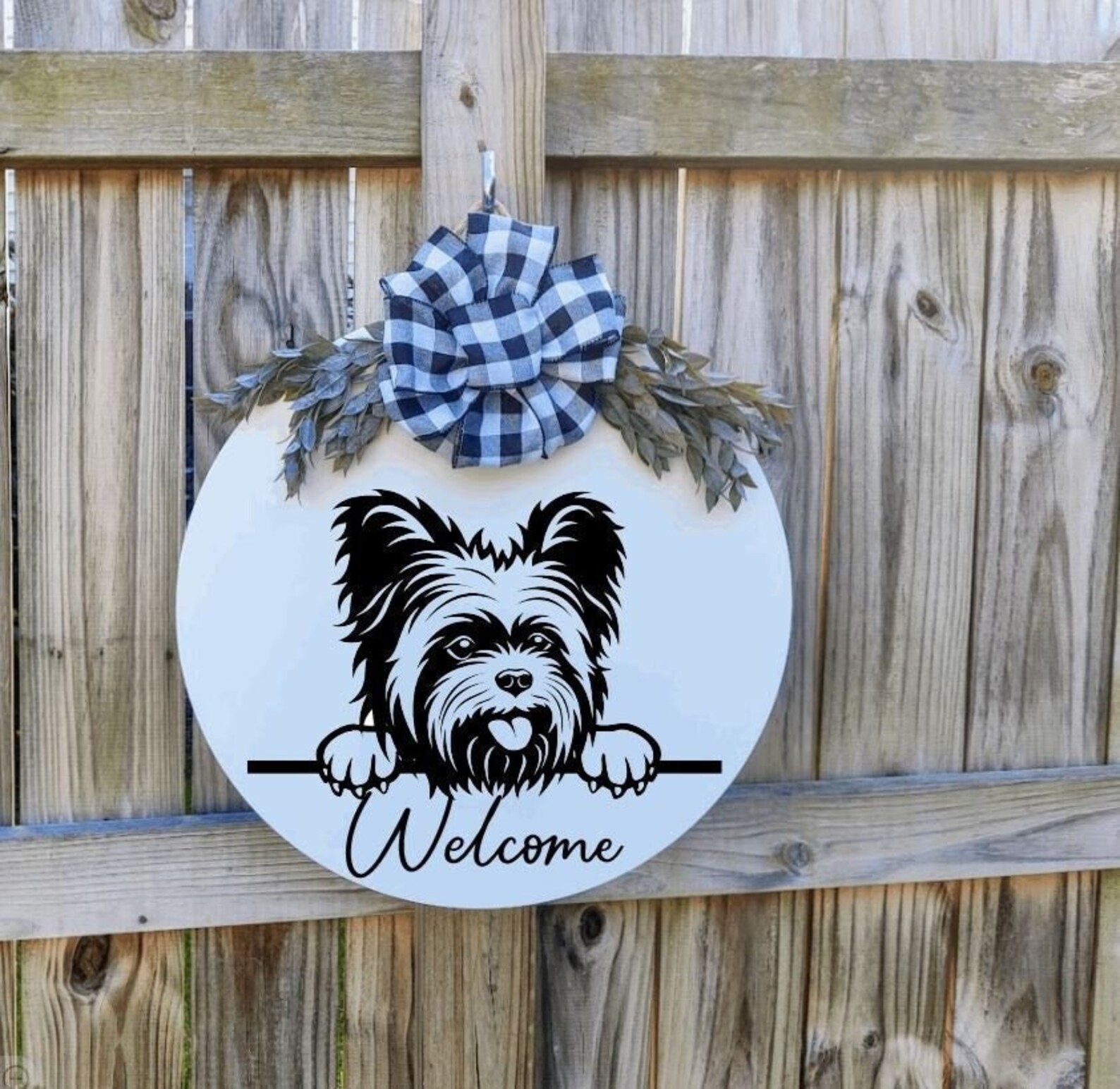 Front Door Decor Yorkshire Terrier Sign yorkie Sign Etsy