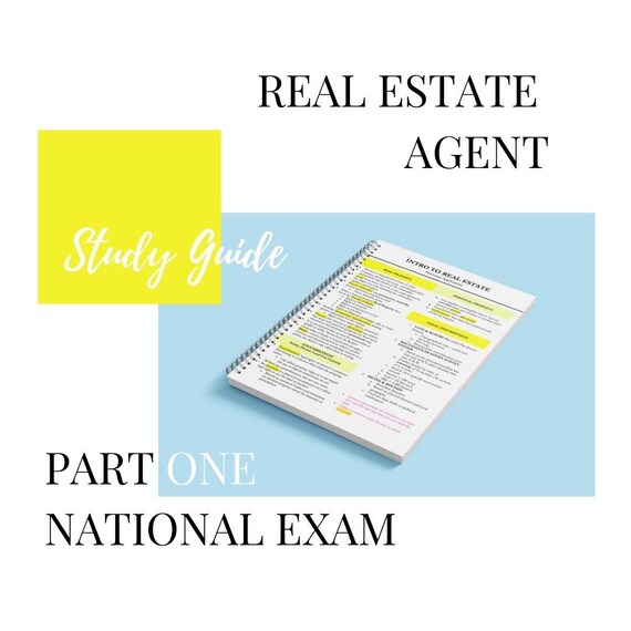 Real Estate Agent Study Guide Real Estate Study Guide Real Etsy