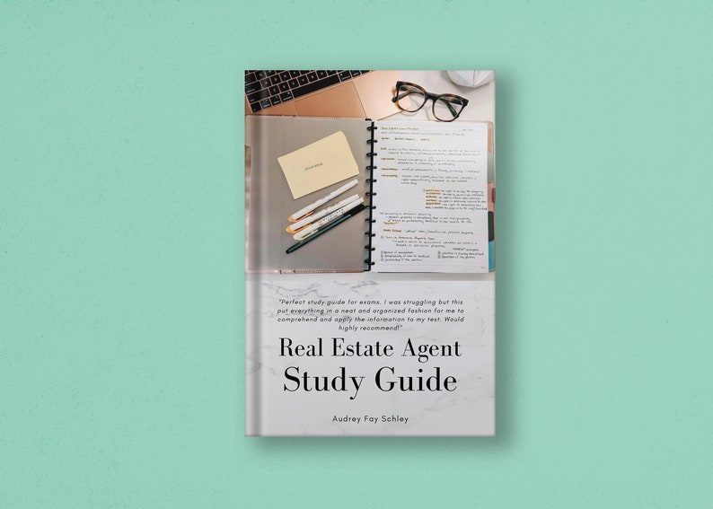 Real Estate Agent Study Guide Real Estate Study Guide Real Etsy