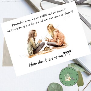 5x7 Printable card, Just because card, Funny friend card, Thinking of you card, Print at home card