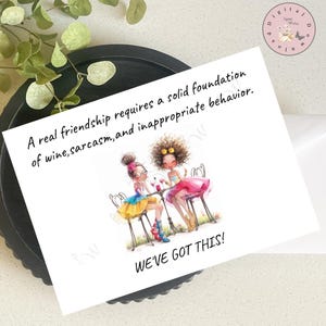 Druckbare Freundschaftskarte, BFF Karte, Thinking of you, Einfach weil Karte, Print at home