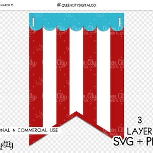 Carnival Banner Pennant Cutting File for Die Cutting Machines | Personal & Commercial Use