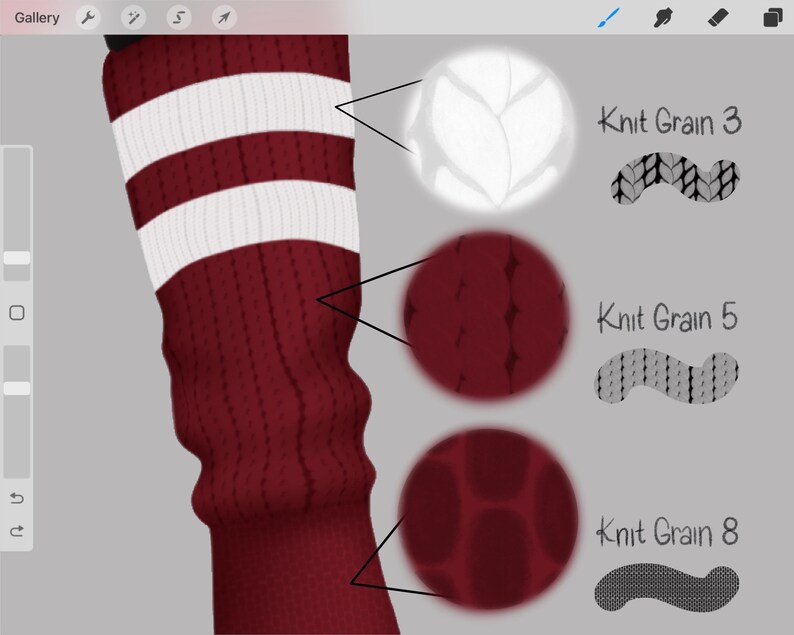 Cable Knit Sweater Brushes for Procreate 25 Brush Set Hand Etsy