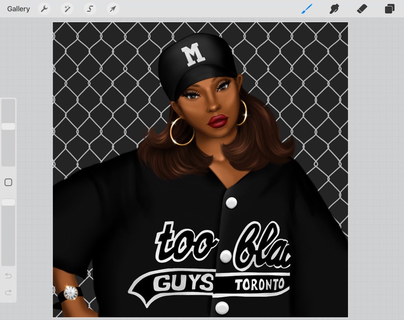 Chain Link Fence Brush for Procreate Background Brushes for Procreate