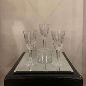 3 Waterford Crystal Lismore Sherrys