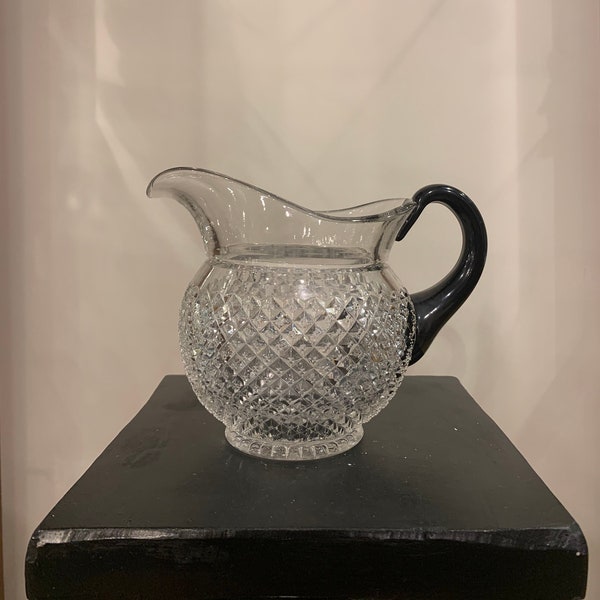 Westmoreland English Hobnail Pitcher with Black Handle