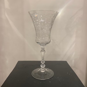 Cambridge Goblet Stem #3500 with Croesus Cutting