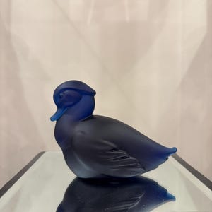 Heisey By Imperial Frosted Ultra Blue Mother Wood Duck