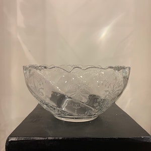 Vintage Heisey Orchid Waverly Large Salad Bowl