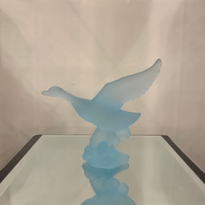 Heisey By Imperial Frosted Horizon Blue Mallard; Wings Half