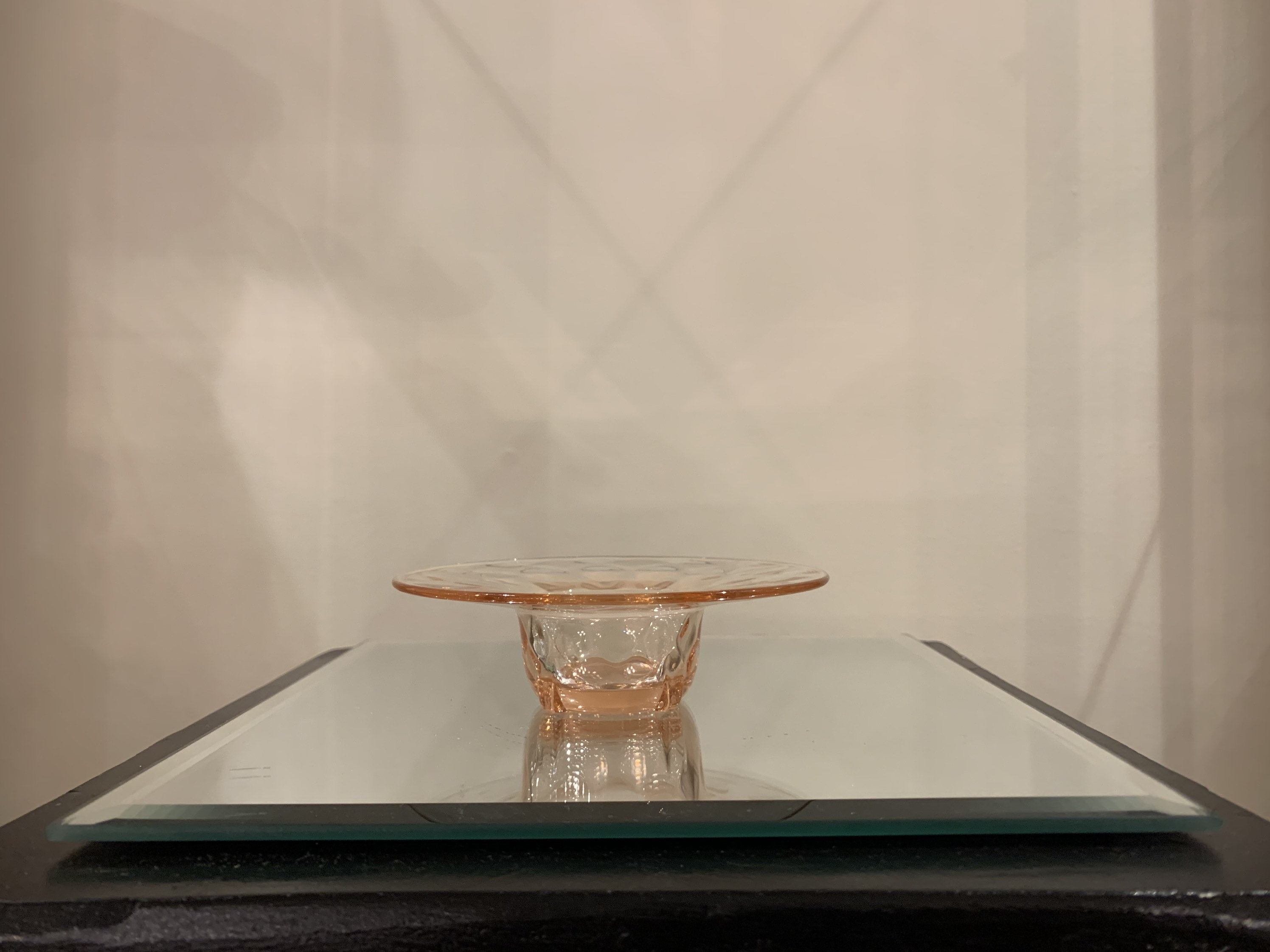 Heisey Flamingo Yeoman Egg Cup With Diamond Optic Etsy