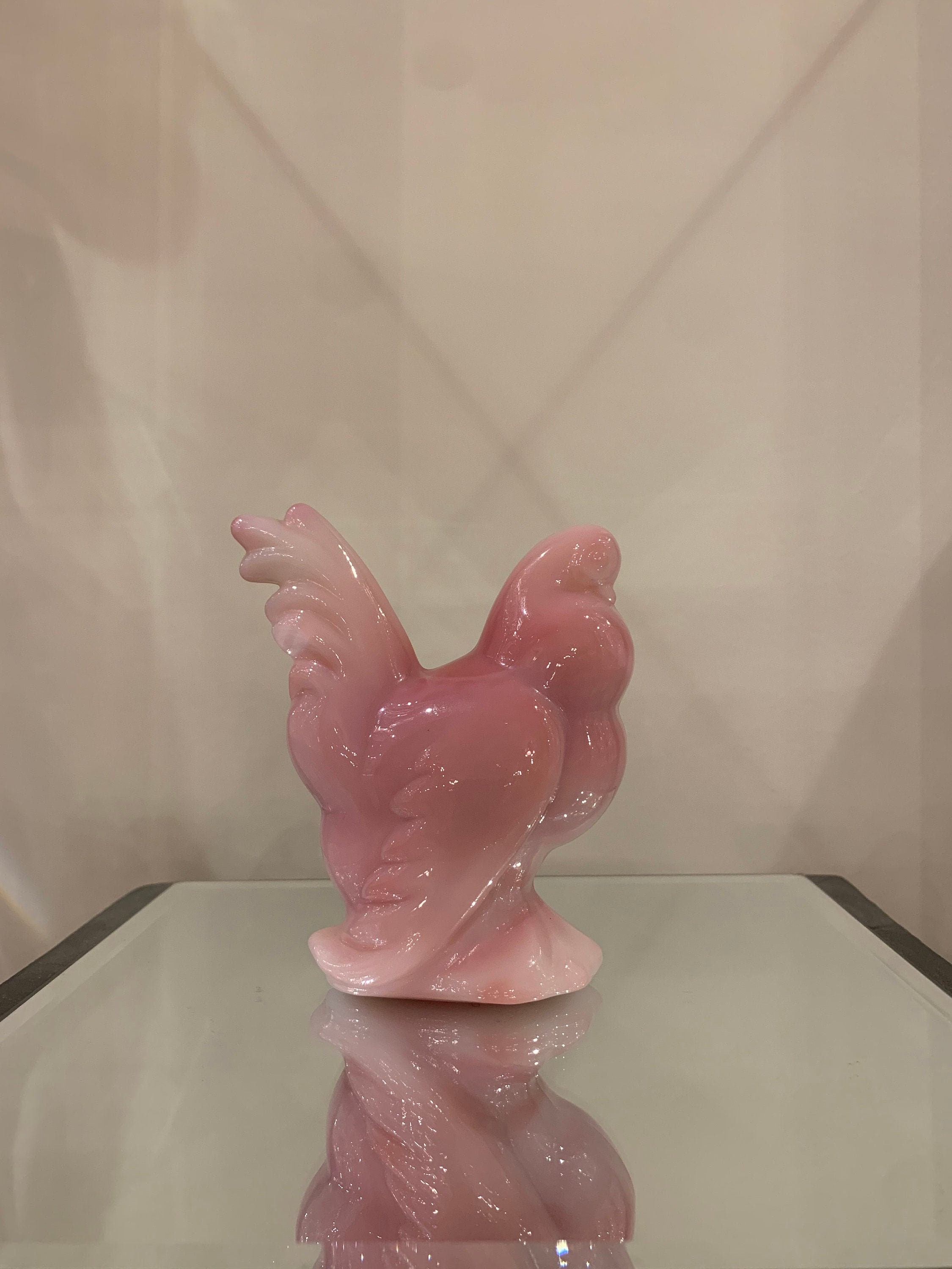 Heisey By Fenton Rosalene Hen Etsy