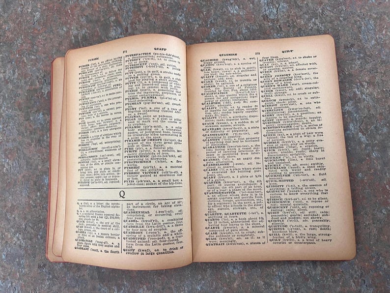 Modern Webster Dictionary and World Book. 1940. Black and gold with red page edges. image 16