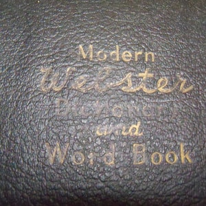 1940 Leather Modern Webster and Word Book
