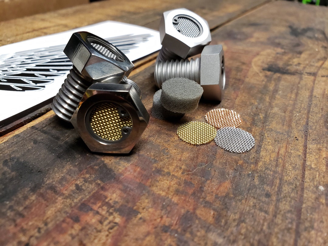 Breather Bolts Polished 303 Stainless for Harley Xl Sportsters and Big