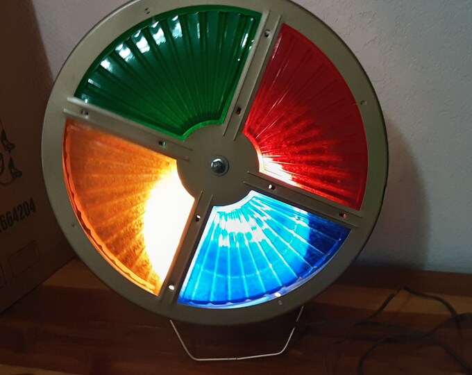 Vintage Motorized Rotating Color Wheel Christmas Tree Light 1960s in