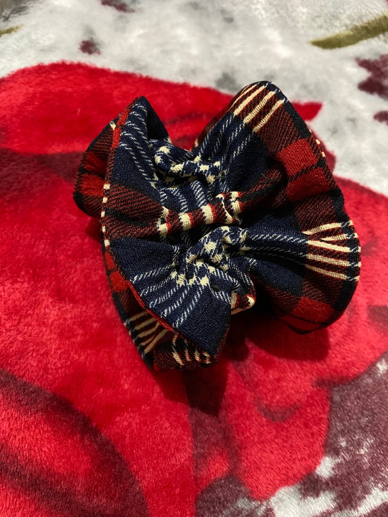 Hand Sewn Artisan Scrunchy,Refashioned from Preloved Dress,Upcycled,Designer Scrunchy,Unique Hair Accessory,Christmas Gift,Slow Fashion.