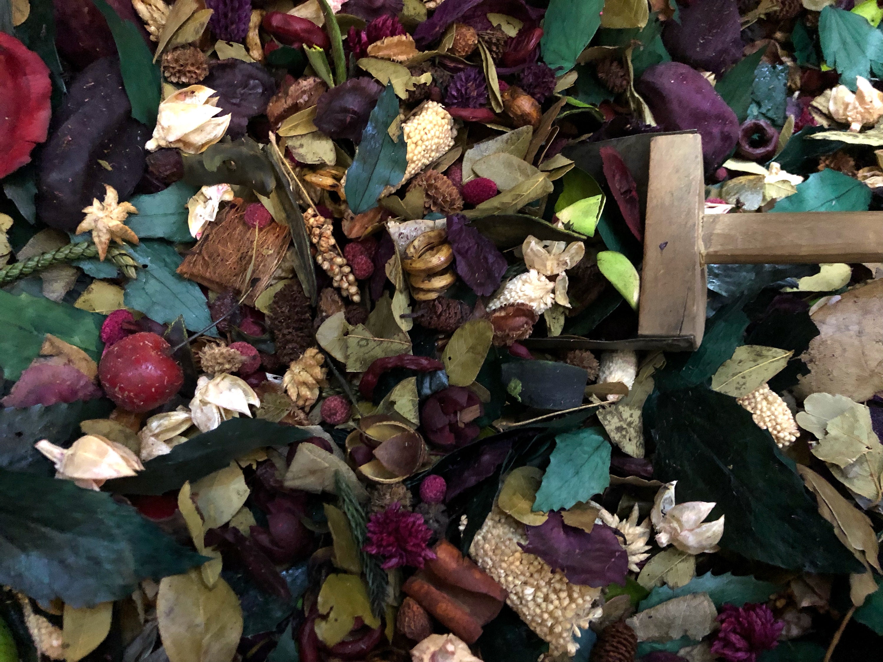 Potpourri Enchanted Country Primitive Farmhouse Handmade Leaf Potpourri