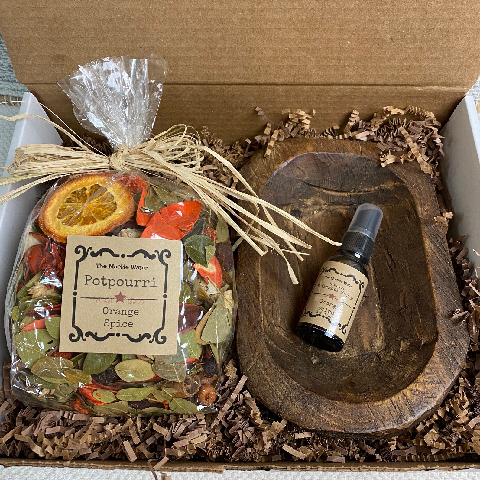 Potpourri Gift Set Orange Spice Potpourri 3 pc Set Automne Etsy