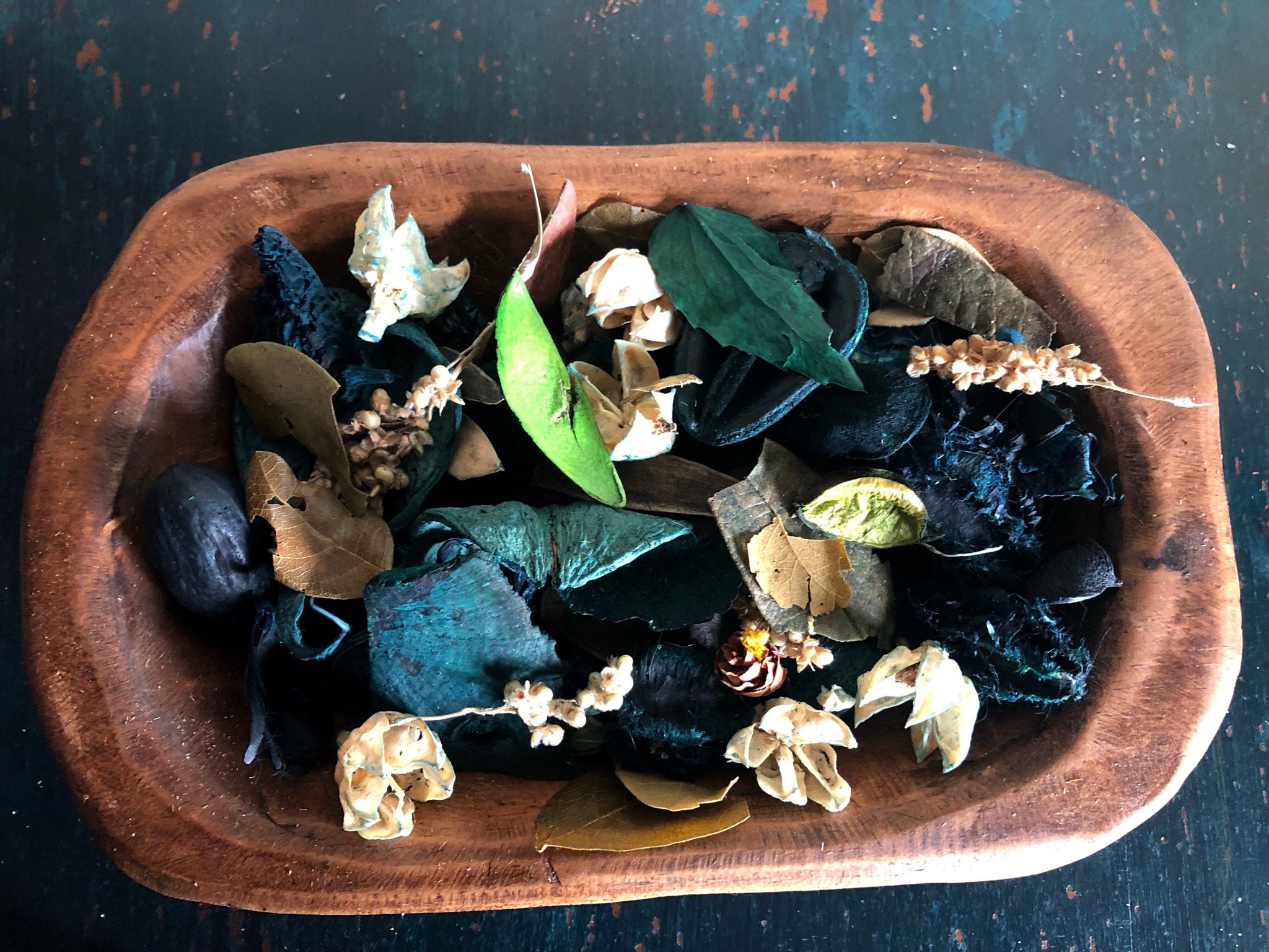 Potpourri Enchanted Country Primitive Farmhouse Handmade Leaf Potpourri