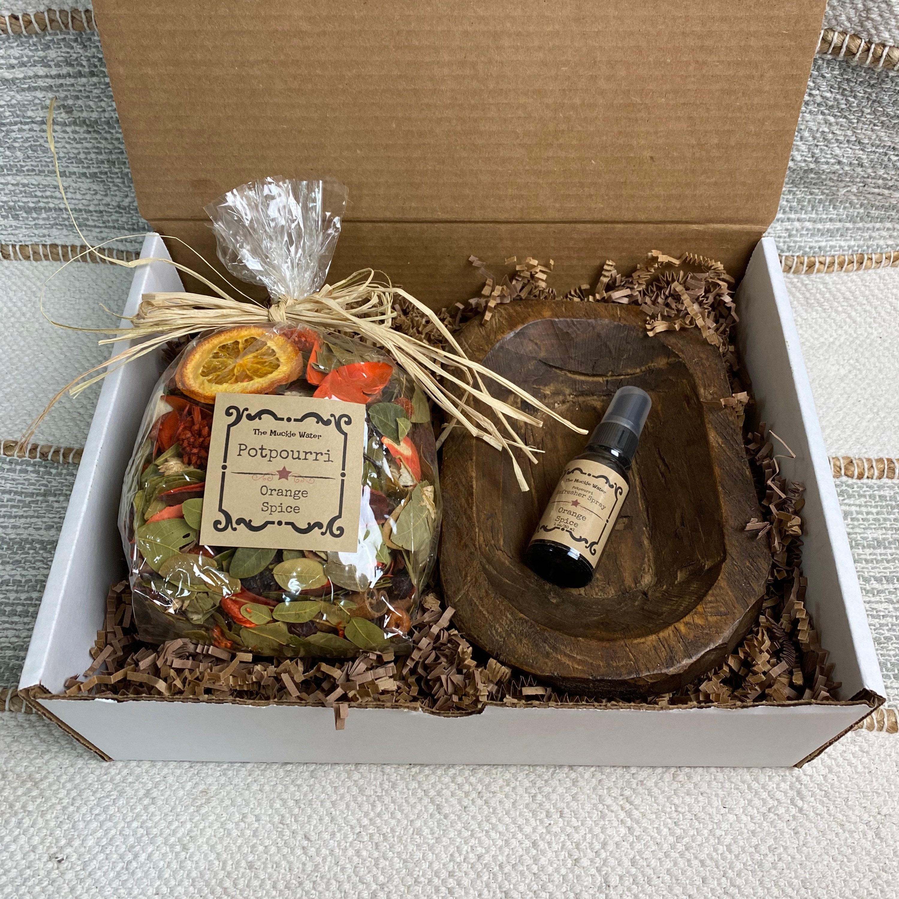 Potpourri Gift Set Orange Spice Potpourri 3 pc Set Automne Etsy