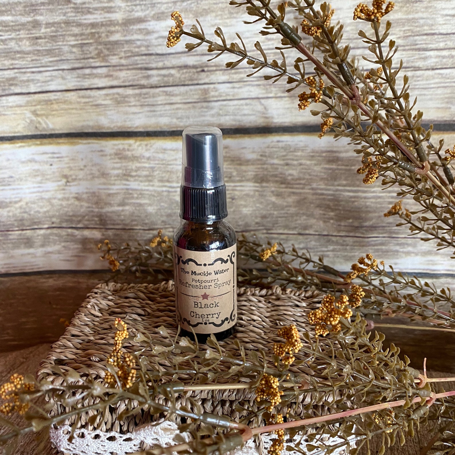 Black Cherry Potpourri Oil Refresher Spray Etsy
