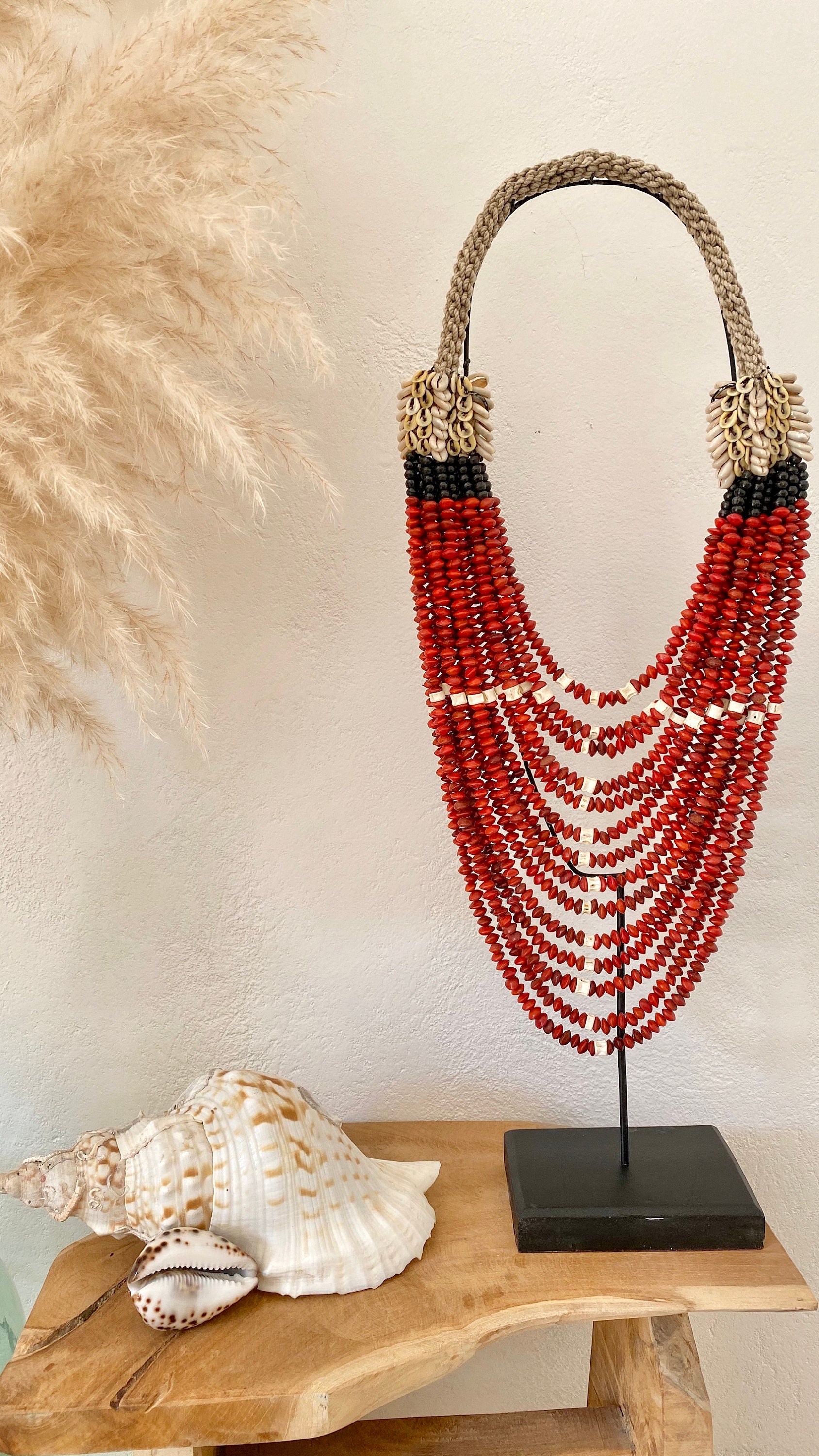Grand Collier Coquillages et Perles