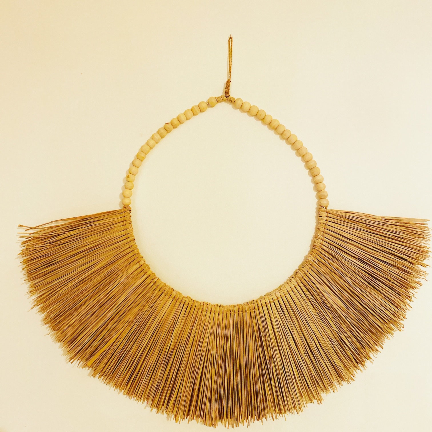 Décoration Murale en Paille de Riz