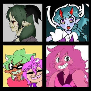 Comissões de retratos de perfis de desenhos animados/animes (QUALQUER PERSONAGEM!)