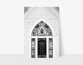 Church Stain Glass Wall Art