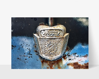 Blue Ford, Classic Car, Antique